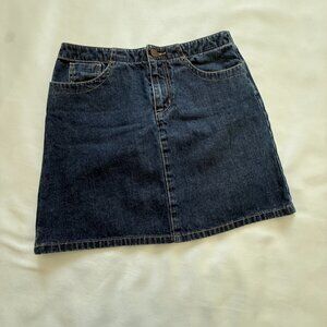 Women's American Eagle Outfitters Fitted Jean Mini Skirt Size 2